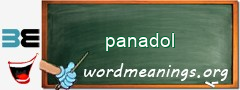 WordMeaning blackboard for panadol
